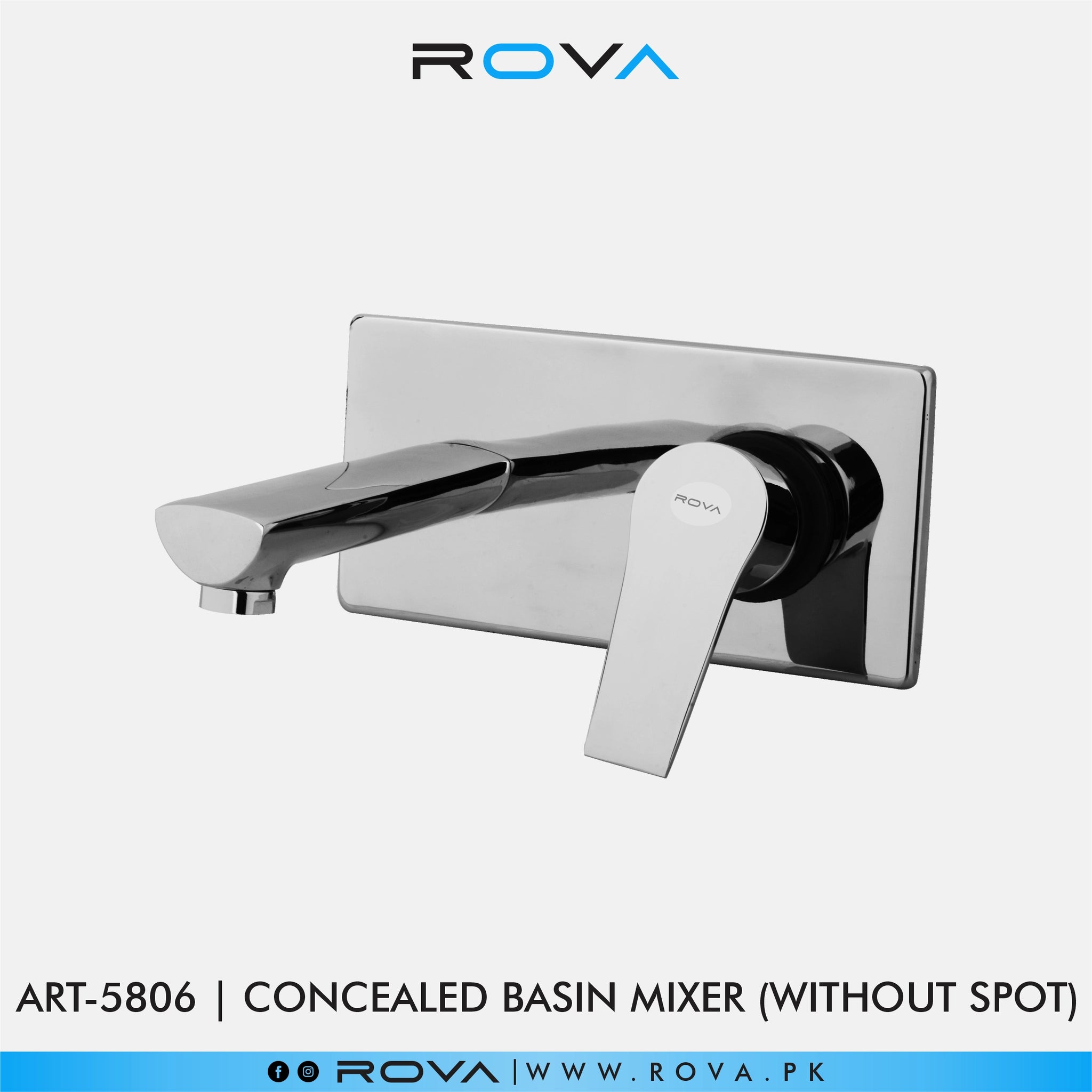 CONCEALED BASIN MIXER WITHOUT SPOT